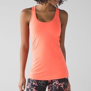 NWT Lululemon Cool Racerback Tank Top Coral
